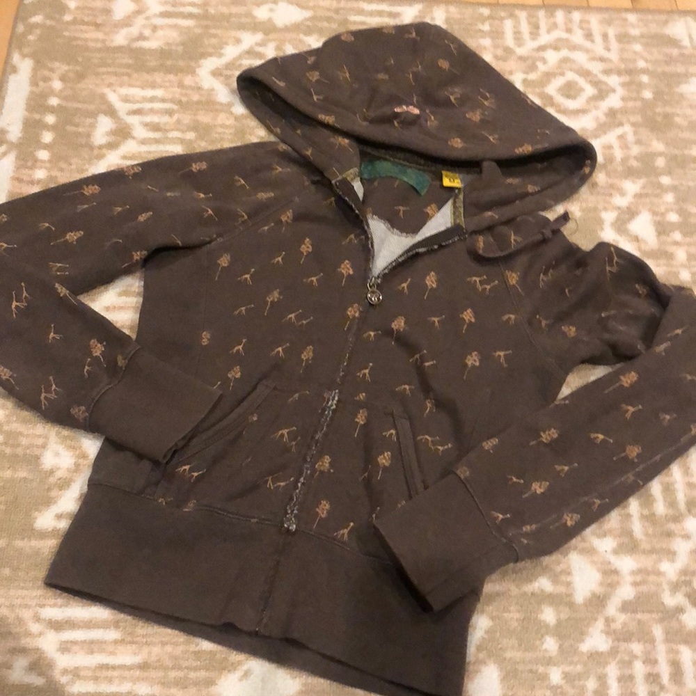 Aritzia tna giraffe hoodie brown sz m